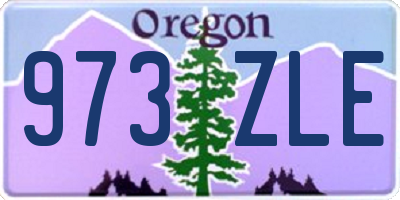 OR license plate 973ZLE