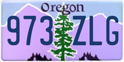 OR license plate 973ZLG