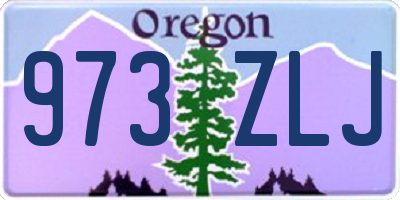 OR license plate 973ZLJ