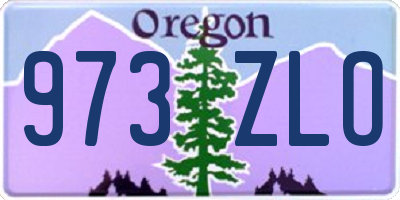 OR license plate 973ZLO
