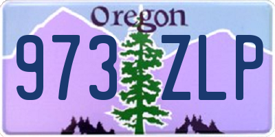 OR license plate 973ZLP