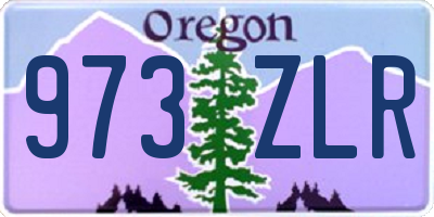 OR license plate 973ZLR