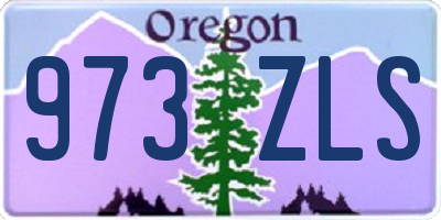 OR license plate 973ZLS