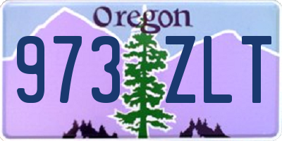 OR license plate 973ZLT