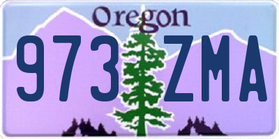 OR license plate 973ZMA