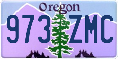 OR license plate 973ZMC