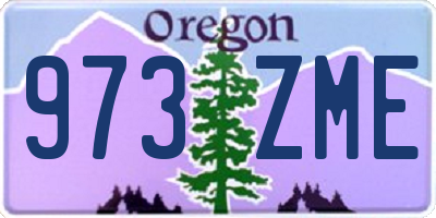 OR license plate 973ZME