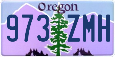OR license plate 973ZMH