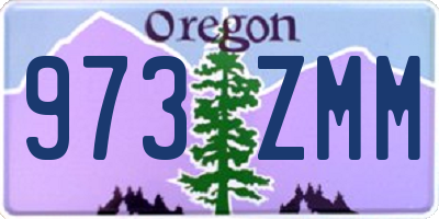 OR license plate 973ZMM