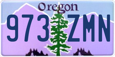 OR license plate 973ZMN