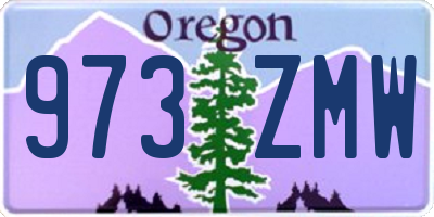 OR license plate 973ZMW