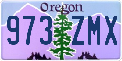 OR license plate 973ZMX
