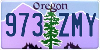 OR license plate 973ZMY