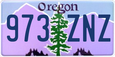 OR license plate 973ZNZ
