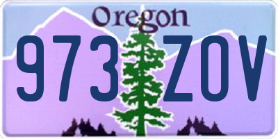 OR license plate 973ZOV