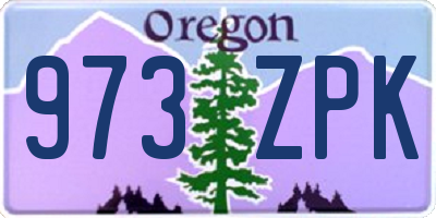 OR license plate 973ZPK