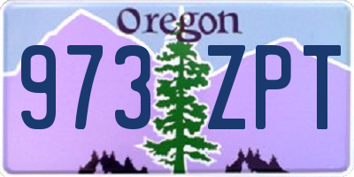 OR license plate 973ZPT