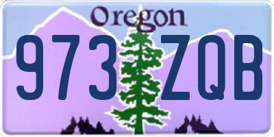OR license plate 973ZQB