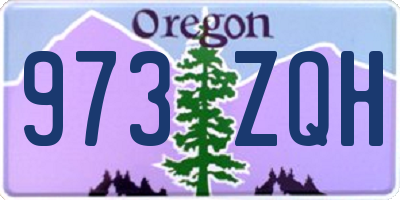 OR license plate 973ZQH