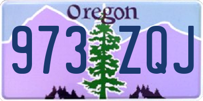 OR license plate 973ZQJ