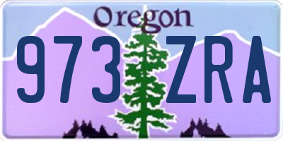 OR license plate 973ZRA