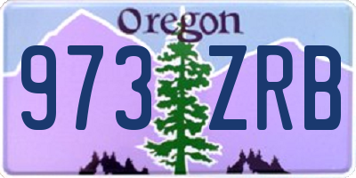 OR license plate 973ZRB