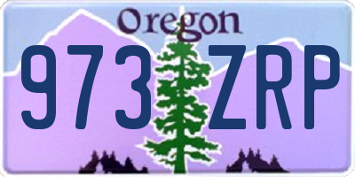 OR license plate 973ZRP