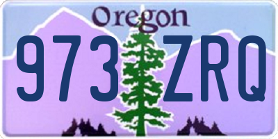 OR license plate 973ZRQ