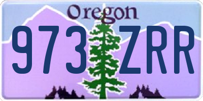 OR license plate 973ZRR