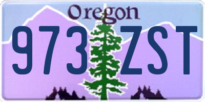 OR license plate 973ZST