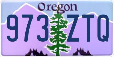 OR license plate 973ZTQ