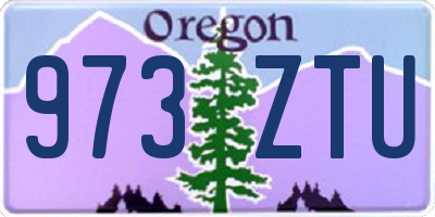 OR license plate 973ZTU