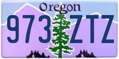 OR license plate 973ZTZ