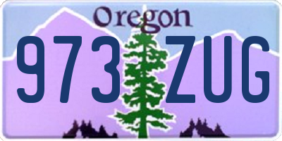 OR license plate 973ZUG