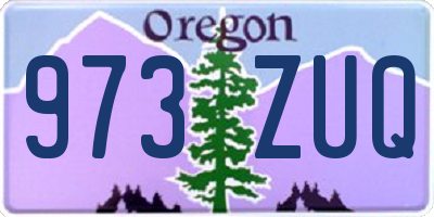 OR license plate 973ZUQ