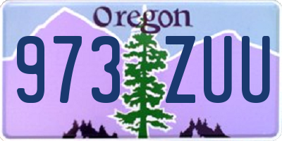OR license plate 973ZUU