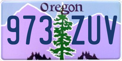 OR license plate 973ZUV