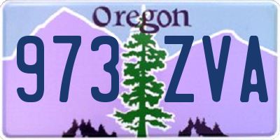 OR license plate 973ZVA