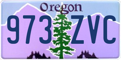 OR license plate 973ZVC