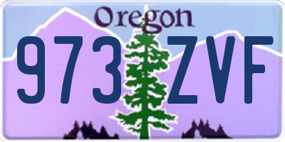 OR license plate 973ZVF