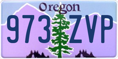 OR license plate 973ZVP