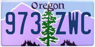 OR license plate 973ZWC