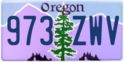 OR license plate 973ZWV