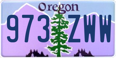 OR license plate 973ZWW