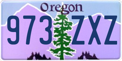 OR license plate 973ZXZ