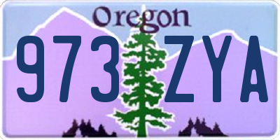 OR license plate 973ZYA