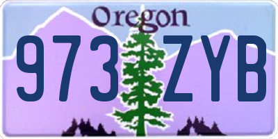 OR license plate 973ZYB