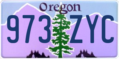 OR license plate 973ZYC