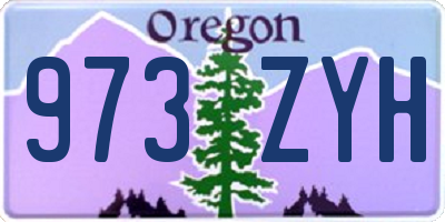 OR license plate 973ZYH