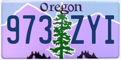 OR license plate 973ZYI